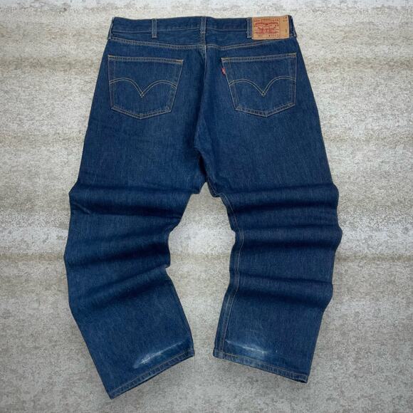 Levi's Other - Vintage Y2K Levis Jeans 501 40x32 Regular Straight Fit Dark Wash Denim Button